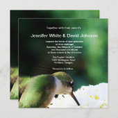Hummingbird Hochzeitseinladung Einladung (Vorne/Hinten)