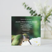 Hummingbird Hochzeitseinladung Einladung (Stehend Vorderseite)