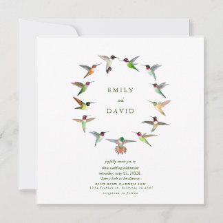 Hummingbird Hochzeitseinladung Feiertagskarte