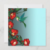 Hummingbird Hochzeitseinladungen Einladung (Rückseite)