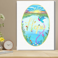 Hummingbird, Hoffnung, Malerei, Kunst, Wall Art