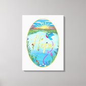 Hummingbird, Hoffnung, Malerei, Kunst, Wall Art Leinwanddruck (Vorderseite)
