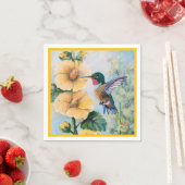 Hummingbird & Hollyhocks Paper & Cloud Napkins Serviette (Beispiel)