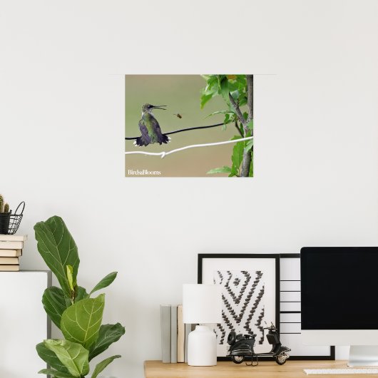 Hummingbird & Honey Bee Poster (Heimbüro)