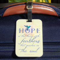 Hummingbird Hope - Gepäckmarke