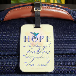 Hummingbird Hope - Gepäckmarke Gepäckanhänger