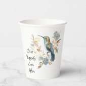 Hummingbird Hydrangea Blume Pappbecher (Vorderseite)