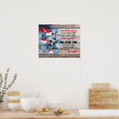 Hummingbird Ich bin hier in Ihrem Heart Memorial Poster (Küche)