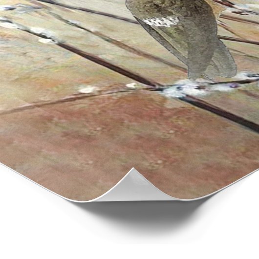 Hummingbird Ich bin immer bei dir, wenn du ein Ges Poster (Ecke)