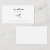 Hummingbird illustration feminine artistic card visitenkarte (Vorne/Hinten)