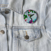 Hummingbird im Blumengarten Button (Beispiel)
