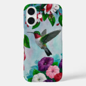 Hummingbird im Blumengarten Case-Mate iPhone Hülle (Rückseite)
