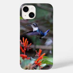 Hummingbird im Flight und in den Roten Blume Case-Mate iPhone 14 Hülle