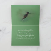 Hummingbird im Flug gr - passen Sie jede Gelegenhe Karte (Innenseite)