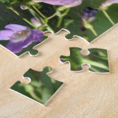 Hummingbird im Flug mit Blume Jigsaw Puzzle (Seite)