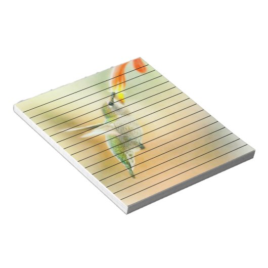 Hummingbird im Frühmorgendlicht Notizblock (angewinkelt)