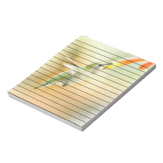 Hummingbird im Frühmorgendlicht Notizblock (Rotiert)