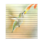 Hummingbird im Frühmorgendlicht Notizblock (Vorderseite)