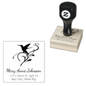 Hummingbird im Garten Gummistempel (Stempel)