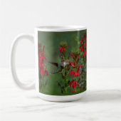 Hummingbird im Kardinal Blume Kaffeetasse (Links)