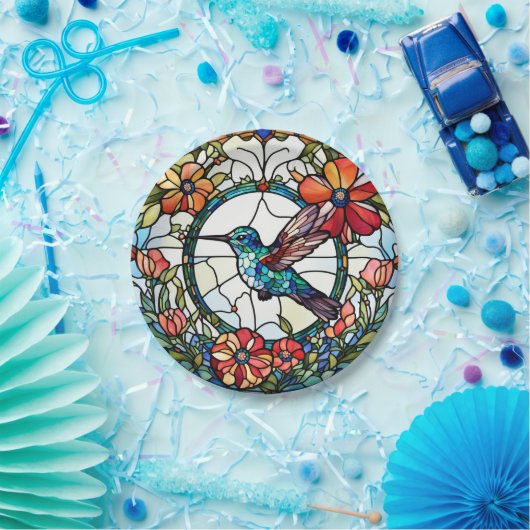 Hummingbird-Imitate Pappteller (Party)