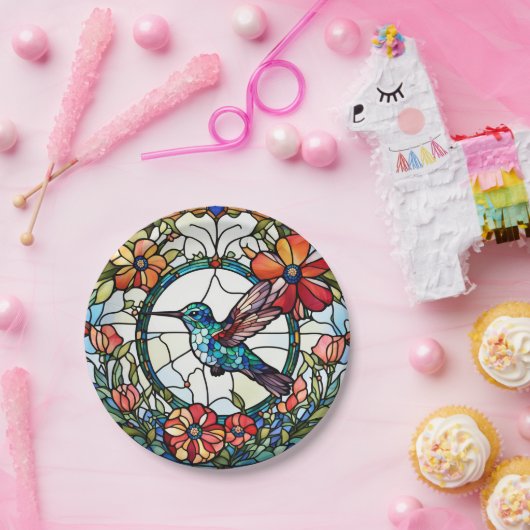 Hummingbird-Imitate Pappteller (Party)