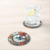 Hummingbird-Imitate Runder Pappuntersetzer (Vor Ort)