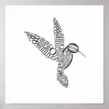 Hummingbird in Baskerville