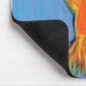 Hummingbird in blau mousepad (Ecke)