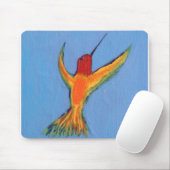 Hummingbird in blau mousepad (Mit Mouse)
