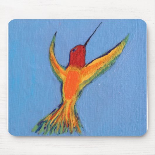 Hummingbird in blau mousepad (Vorne)