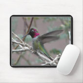 Hummingbird in meinem Garten. Mousepad (Mit Mouse)