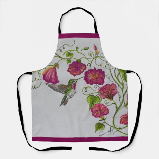 Hummingbird in rosa Schürze (Vorderseite)