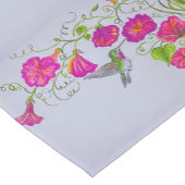 Hummingbird in rosa Tischläufer (Ecke)