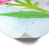 Hummingbird in Wasserfarbe Poster (Ecke)