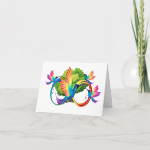 Hummingbird Infinity Card Dankeskarte