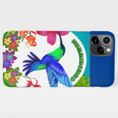 Hummingbird inmitten der Schönheit der Natur, Sere iPhone Hülle (Rückseite (Horizontal))