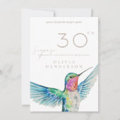 Hummingbird JEDE Überraschung Geburtstagseinladung (Vorderseite)