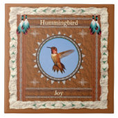 Hummingbird - Joy Keramik Tile Fliese (Vorderseite)