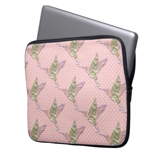 Hummingbird Joy Laptop Case (Vorderseite Links)