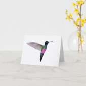 Hummingbird Karte (Gelbe Blume)