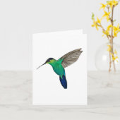 Hummingbird Karte (Gelbe Blume)