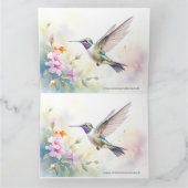 Hummingbird Karte (Innenseite)