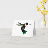 Hummingbird-Karte Karte (Gelbe Blume)