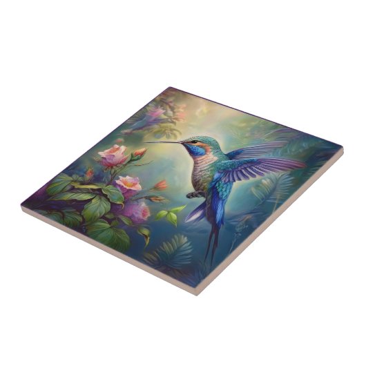 Hummingbird Keramik Tile Fliese (Seite)