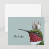 Hummingbird King danke einer Flachkarte (Vorne/Hinten)