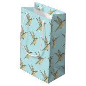 Hummingbird Kleine Geschenktasche Kleine Geschenktüte (Rückseite Schrägansicht)