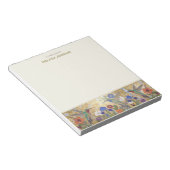 Hummingbird Klimt Style Personalized Custom Name Notizblock (angewinkelt)
