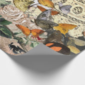 HUMMINGBIRD LACE UND BLUME-Wrapping Paper Geschenkpapier (Ecke)