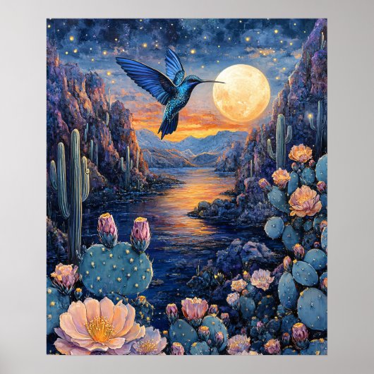 Hummingbird Landschaftlich Poster (Vorne)